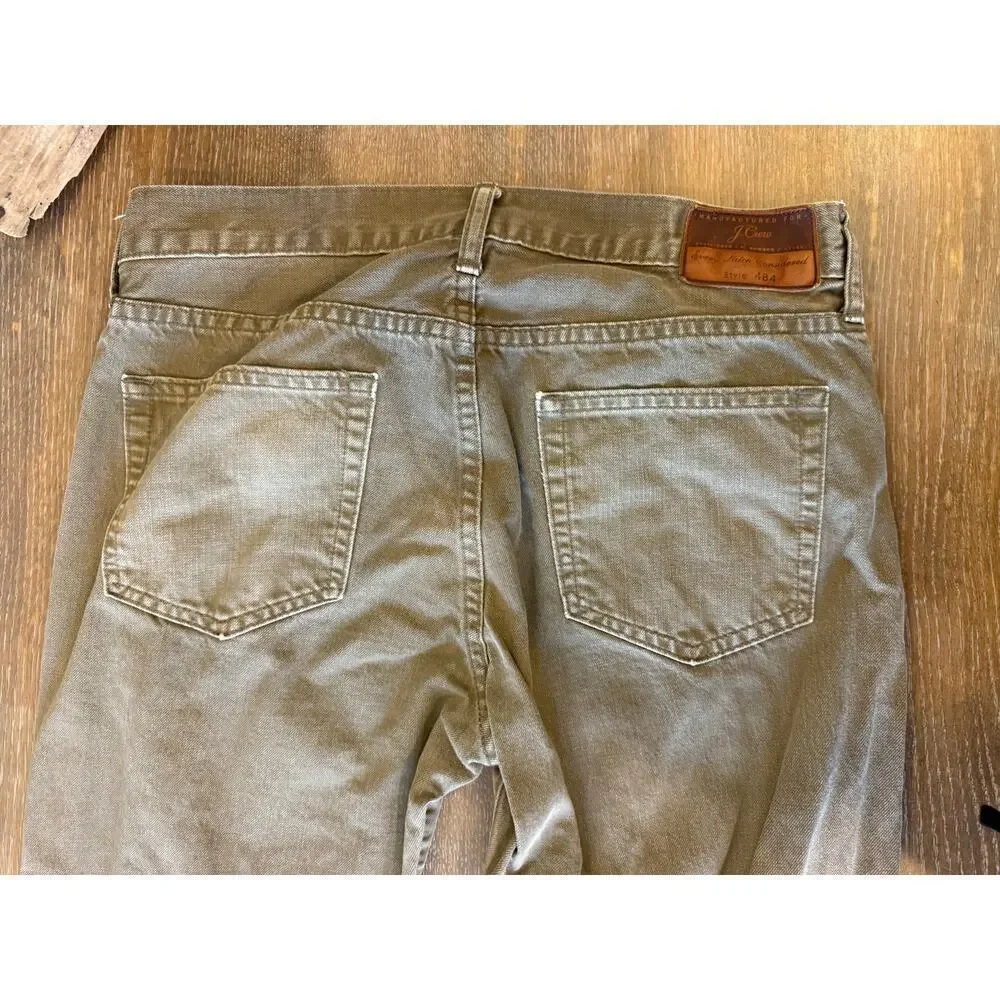 J.Crew Khaki Denim Jeans Pants Men size 32 Stye 484 J Crew J. Crew Preppy